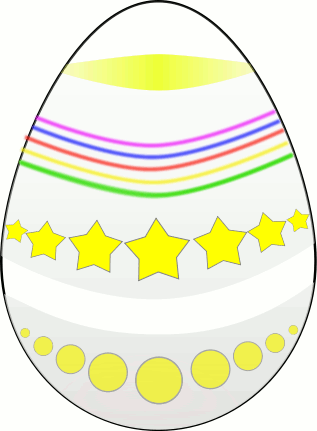 Easter egg painted