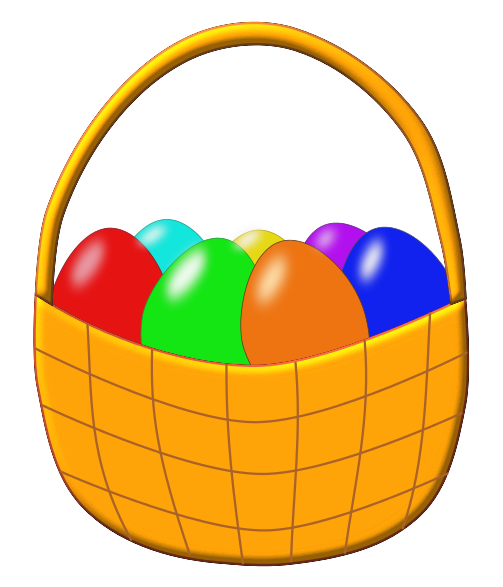 easter eggs basket