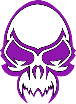 skull evil purple