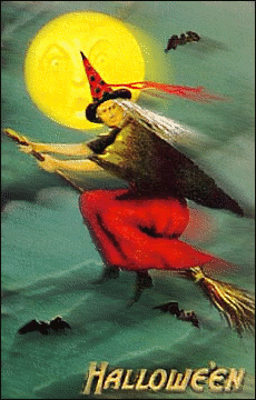 witch flying