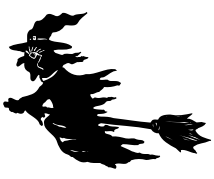 dark flying witch