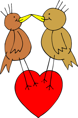 valentine birds