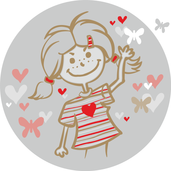 valentine heart girl