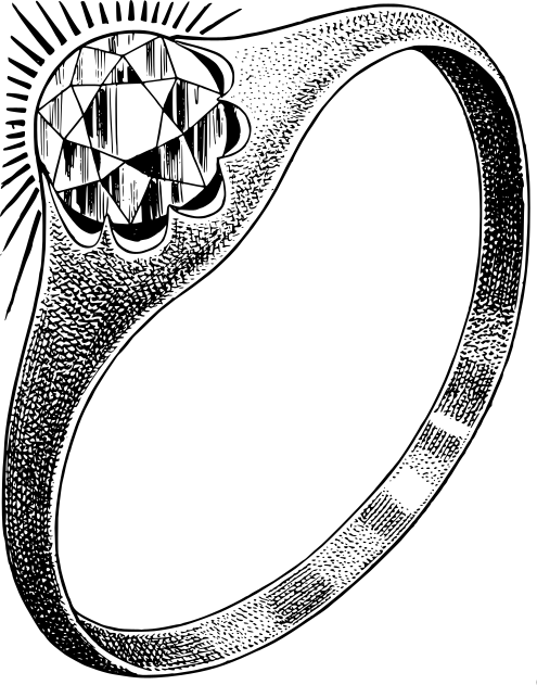 diamond ring BW