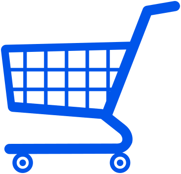 shopping cart blue