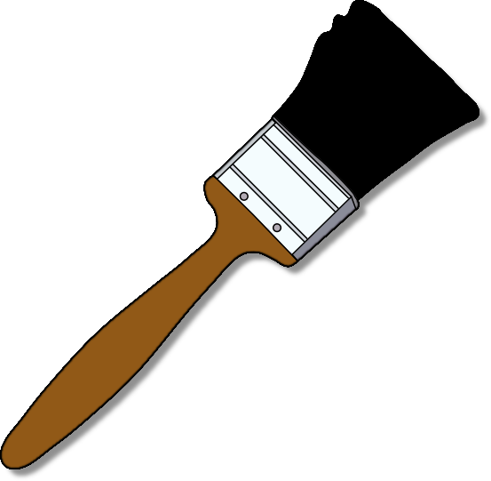 paintbrush brown handle