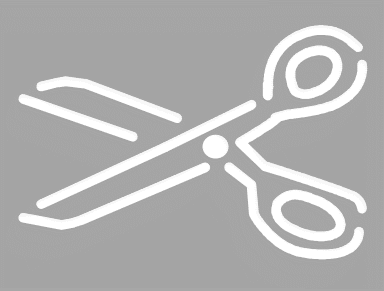 scissors outline inverse