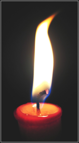 Candle burning photo