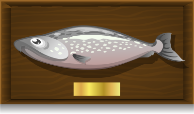 fish trophy plaque