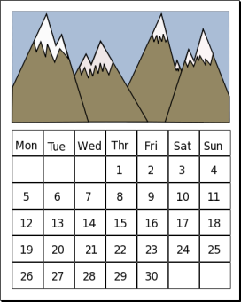 scenic calendar