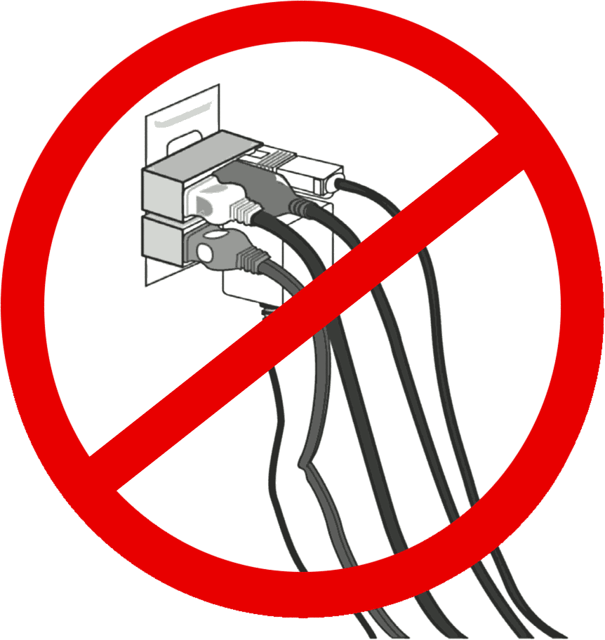 electrical safety not overload outlet