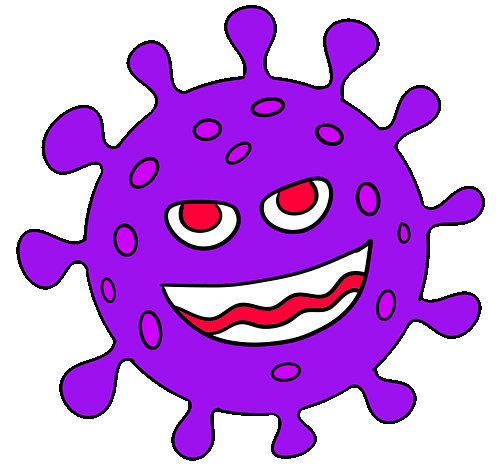 coronavirus-monster purple