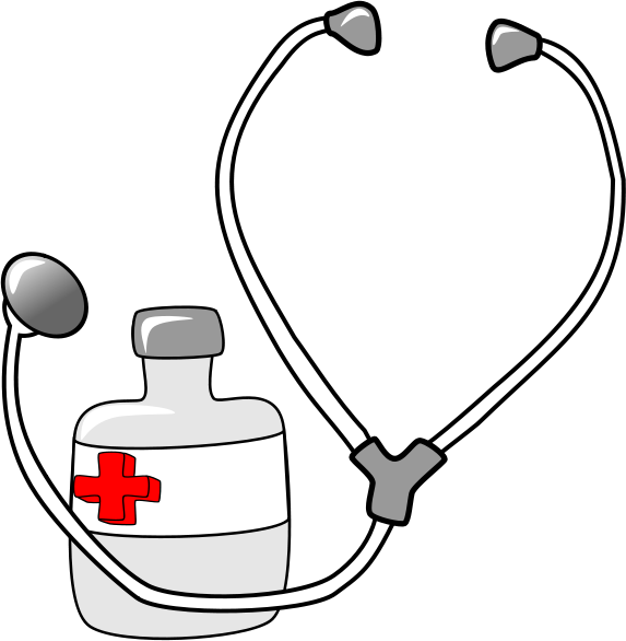 medicine and Stethoscope