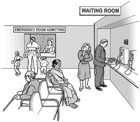 Waiting room hospital