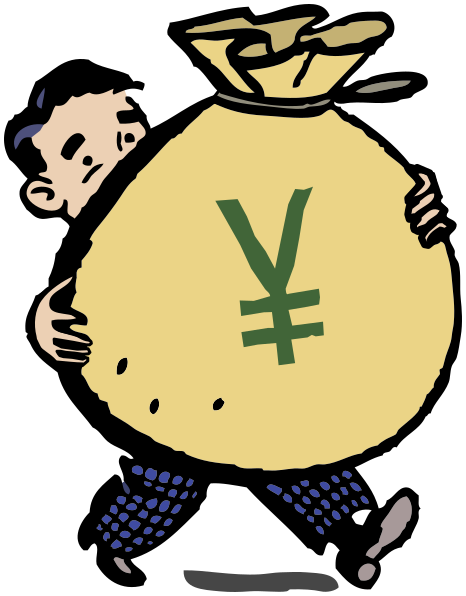 money sack yen