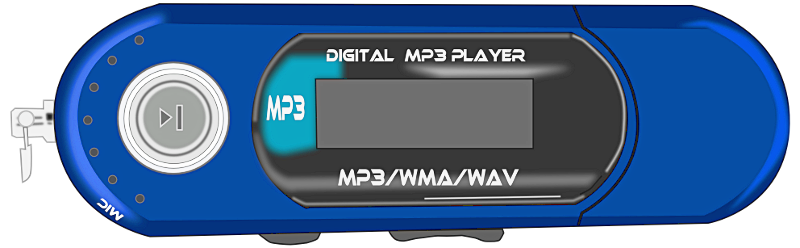 MP3 player blue