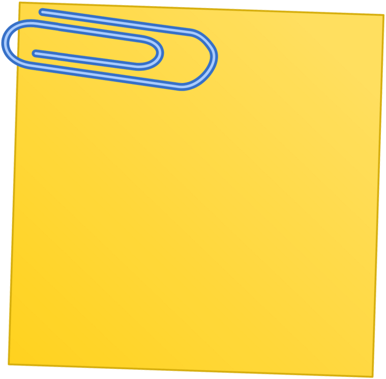 yellow paper clipart - photo #7
