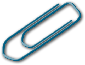 paper clip blue