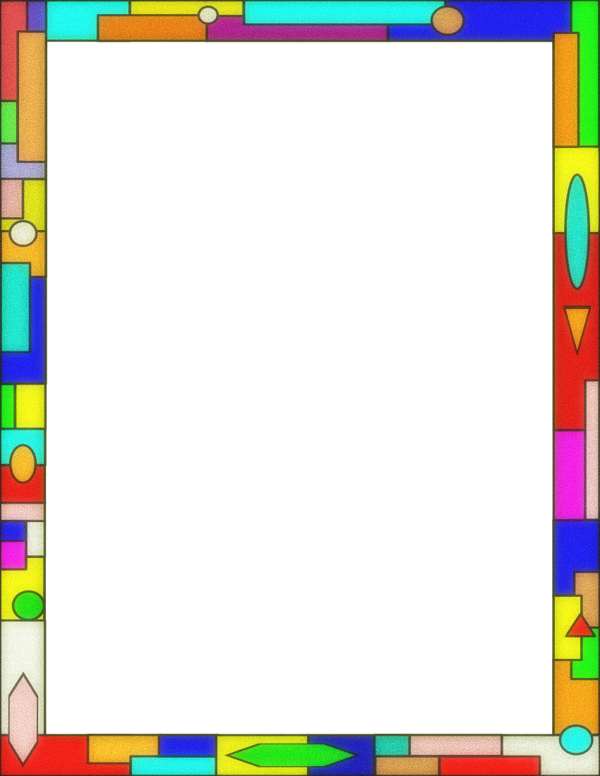 stained glass border page