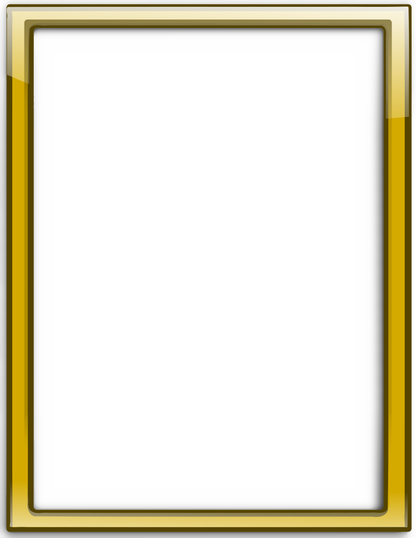 glass frame gold vertical