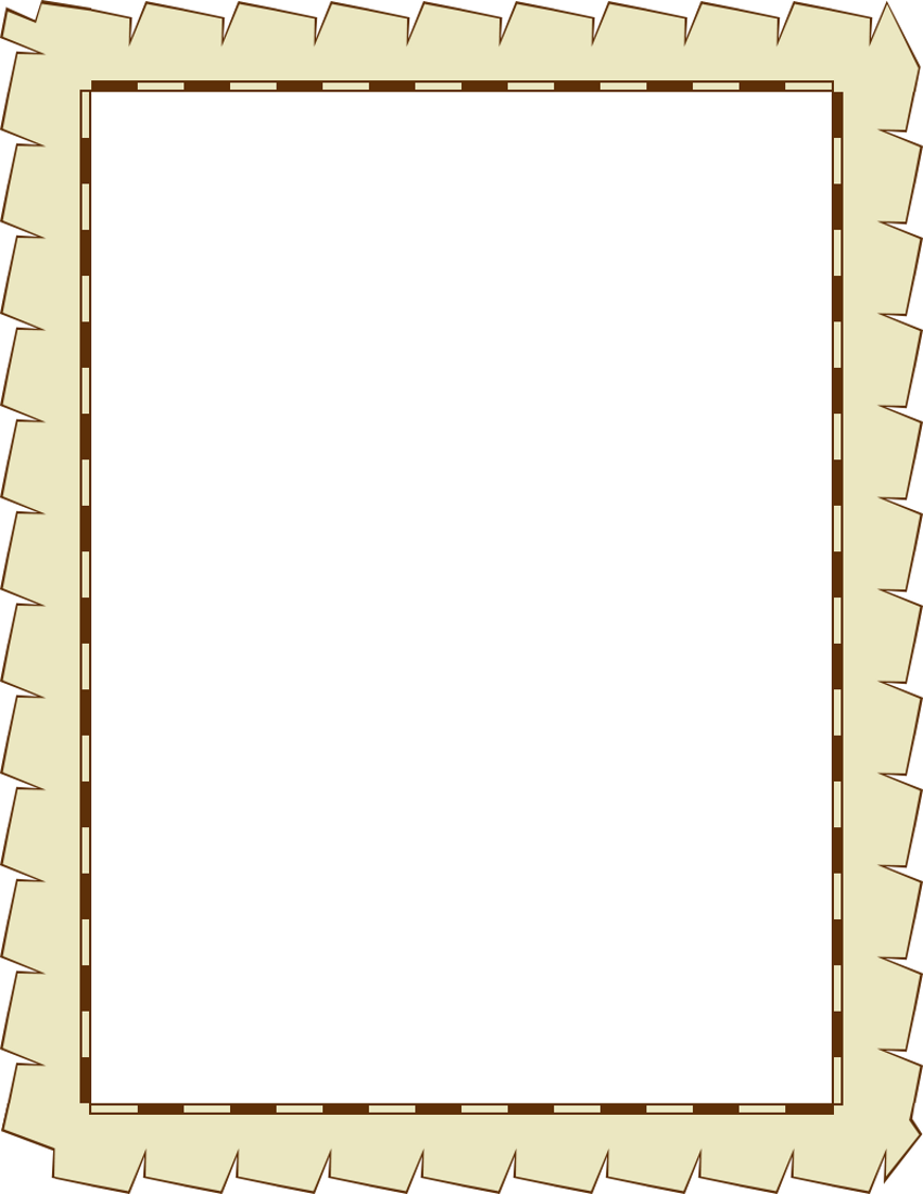 cut paper border page