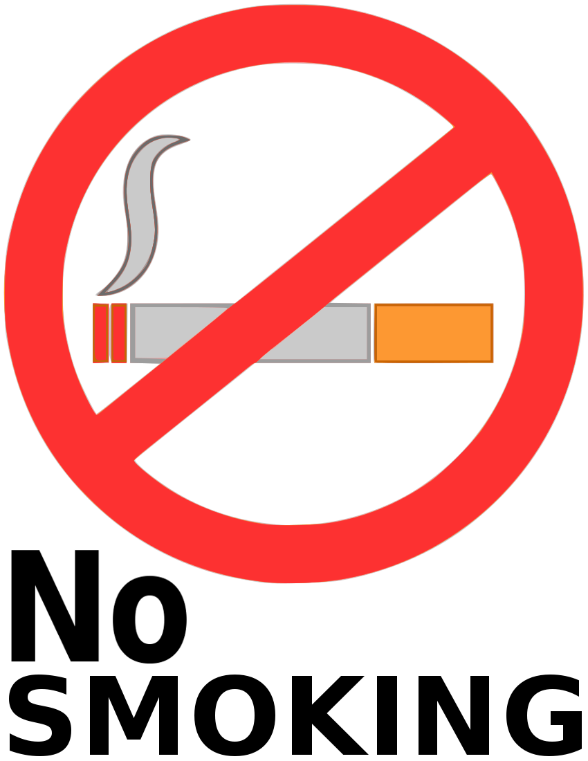 no smoking sign full page