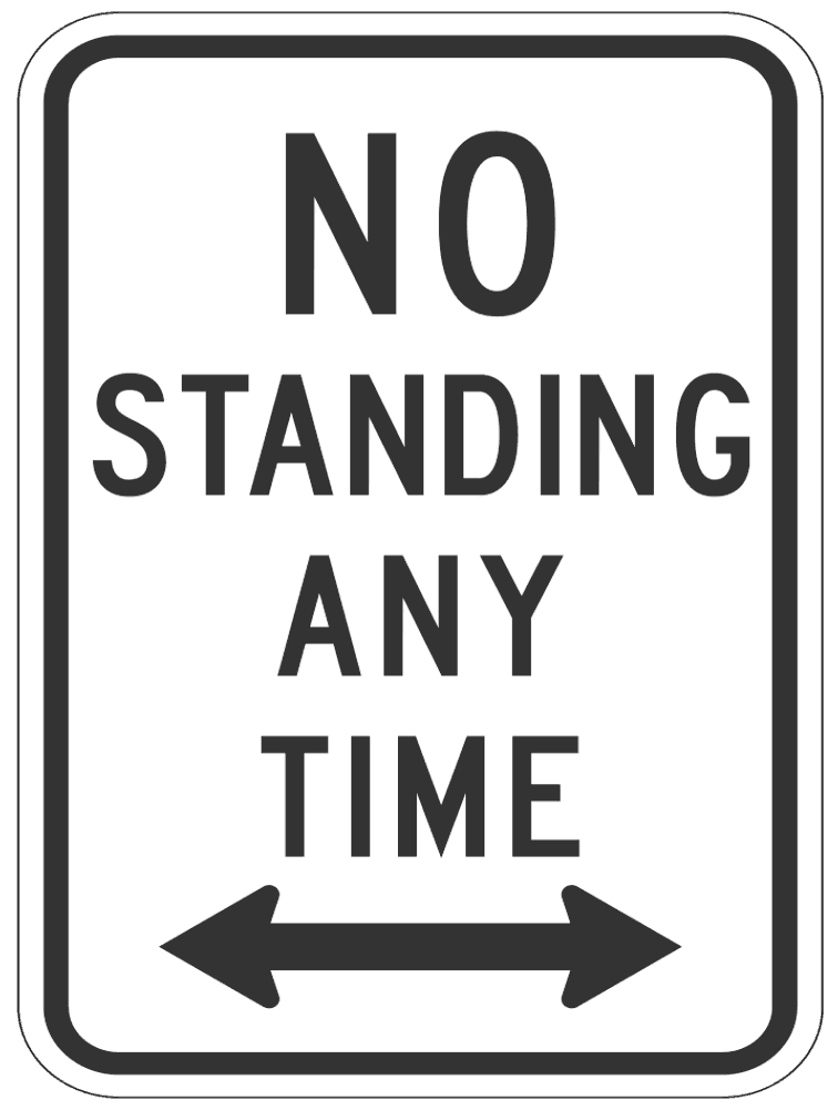 no standing page