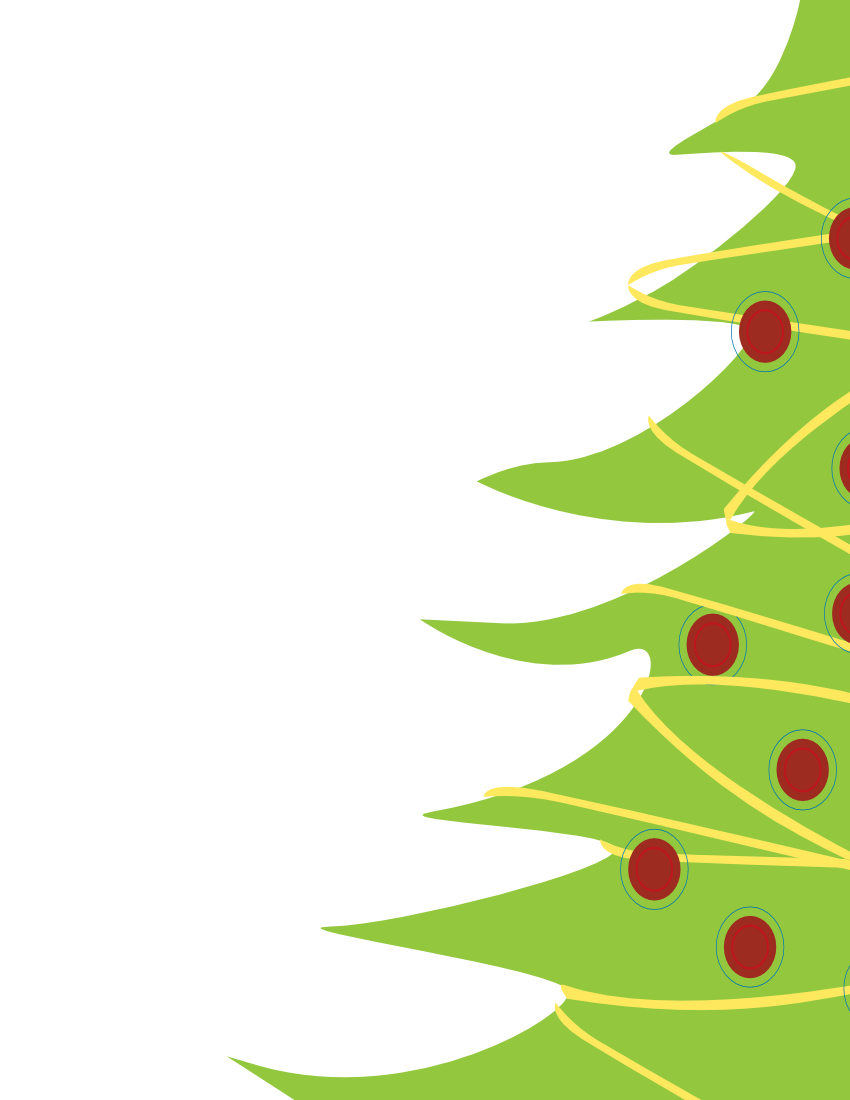 Christmas tree stationary