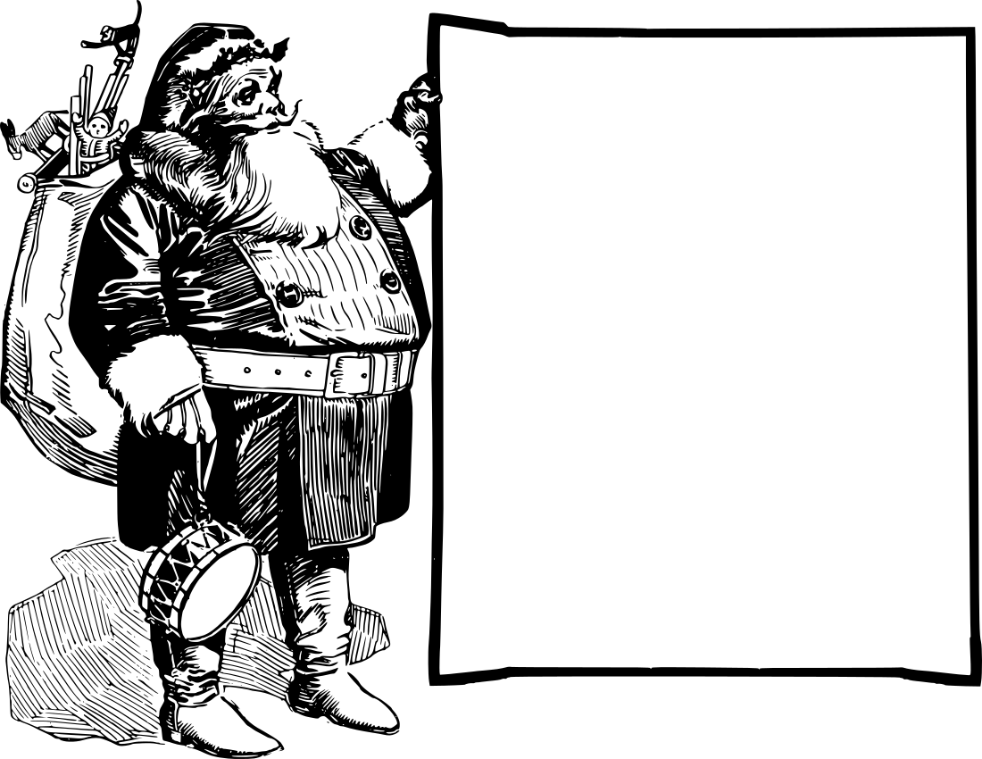 Santa w frame