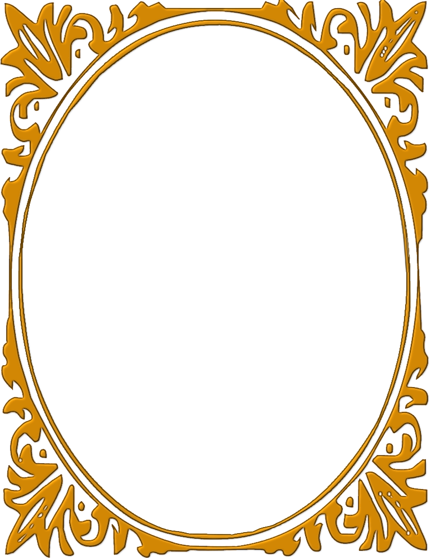 oval bronze frame