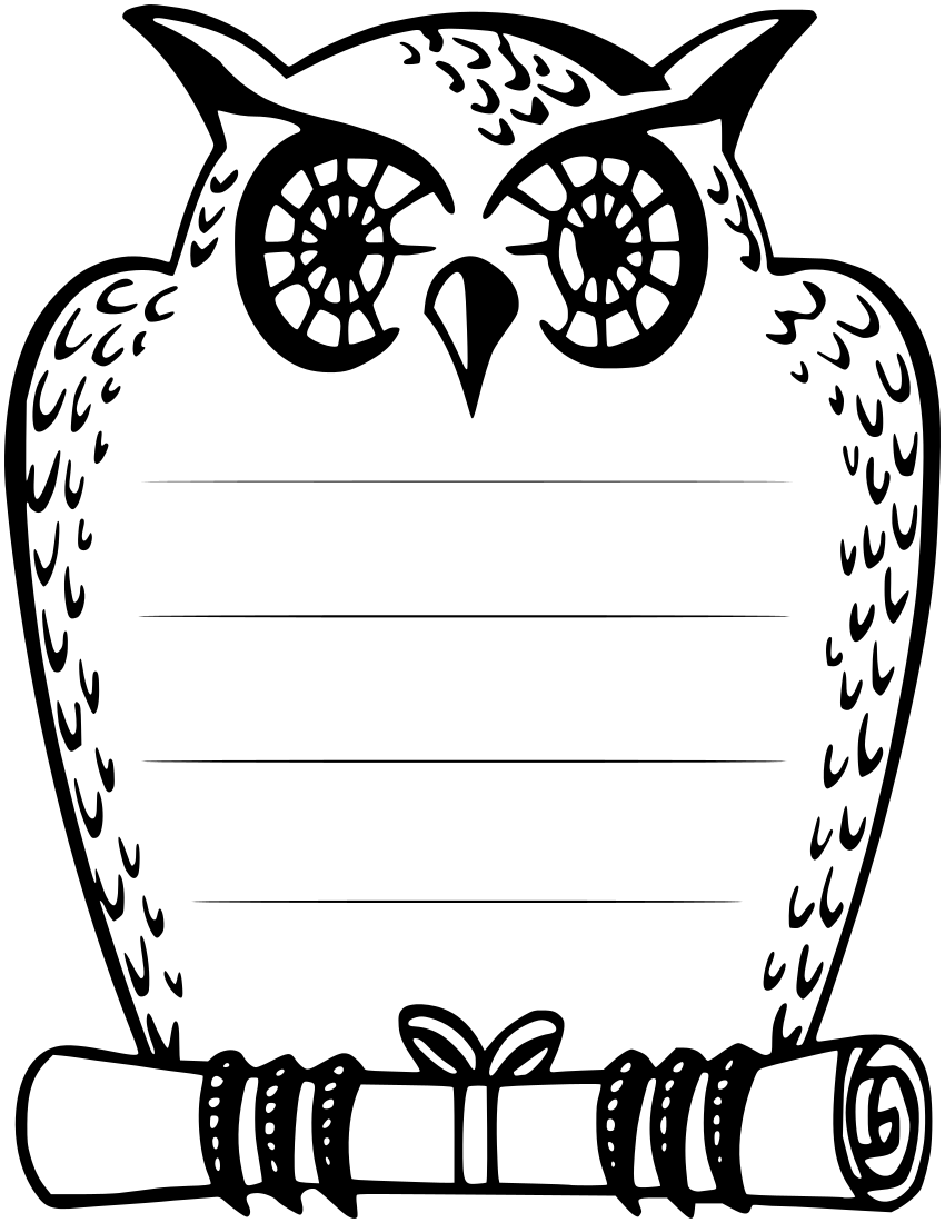owl note page