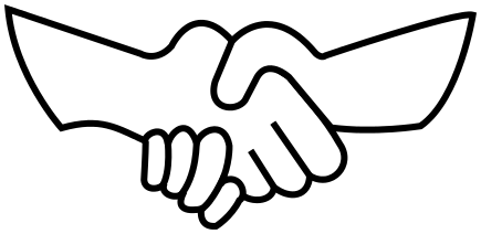 handshake outline