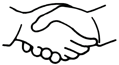 handshake simple BW
