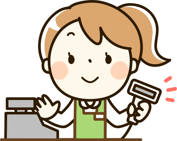 girl register clerk