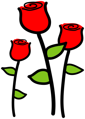 roses three