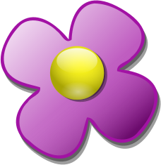 crystal flower purple