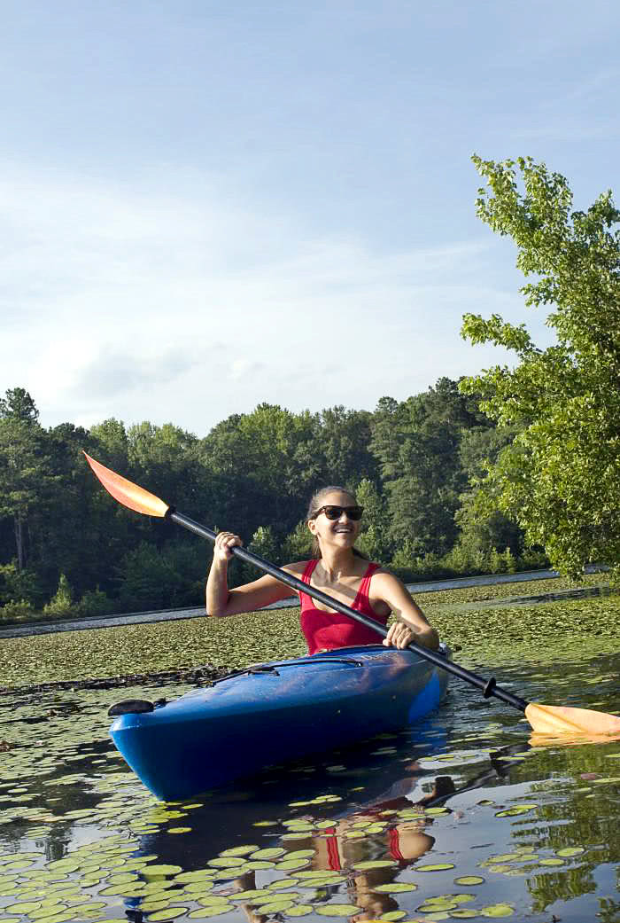 kayaking girl