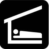 sleep shelter icon