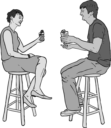 couple having drinks