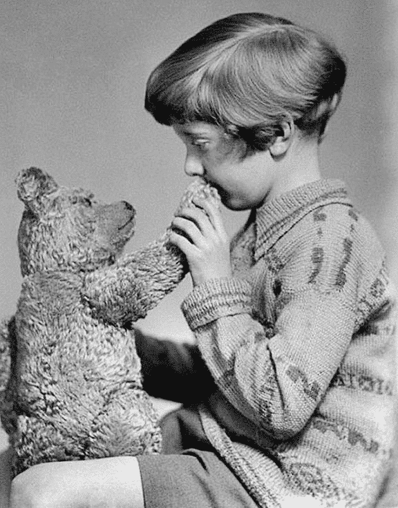 real Winnie the Pooh and Christopher Robin 1927