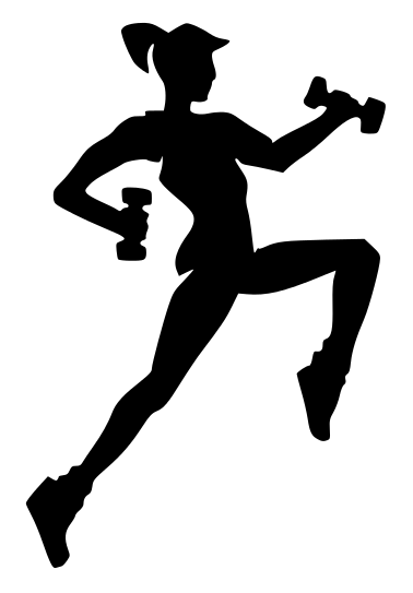 fitness silhouette girl