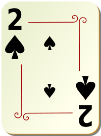 ornamental deck 2 of spades