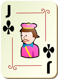 ornamental deck Jack of clubs