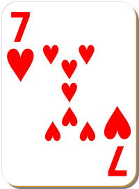 White deck 7 of hearts