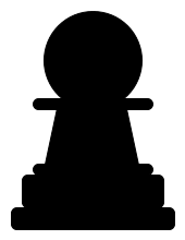 chess pawn black