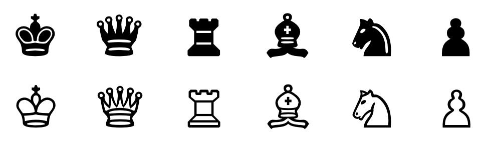 chess set symbols