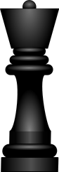 chess piece black queen