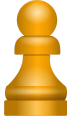 chess piece white pawn