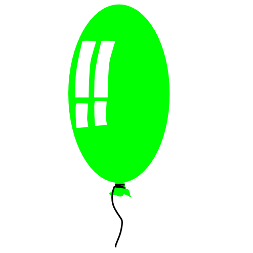 balloon skinny green