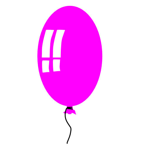 balloon skinny purple